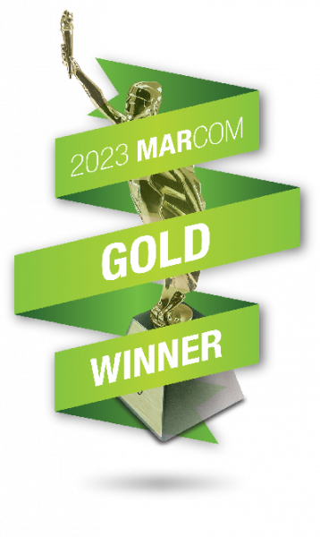 2023 MarCom Gold Winner Badge